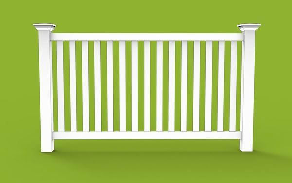 MED PVC pool fencing, 1200mm high x 2400mm wide panels. Versatile design suitable as perimeter or pool fence. When used for pools, complies with New Zealand pool regulations with compliant gate options. Shown in poolside installation setting.